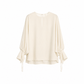 Drawstring Sleeve Blouse