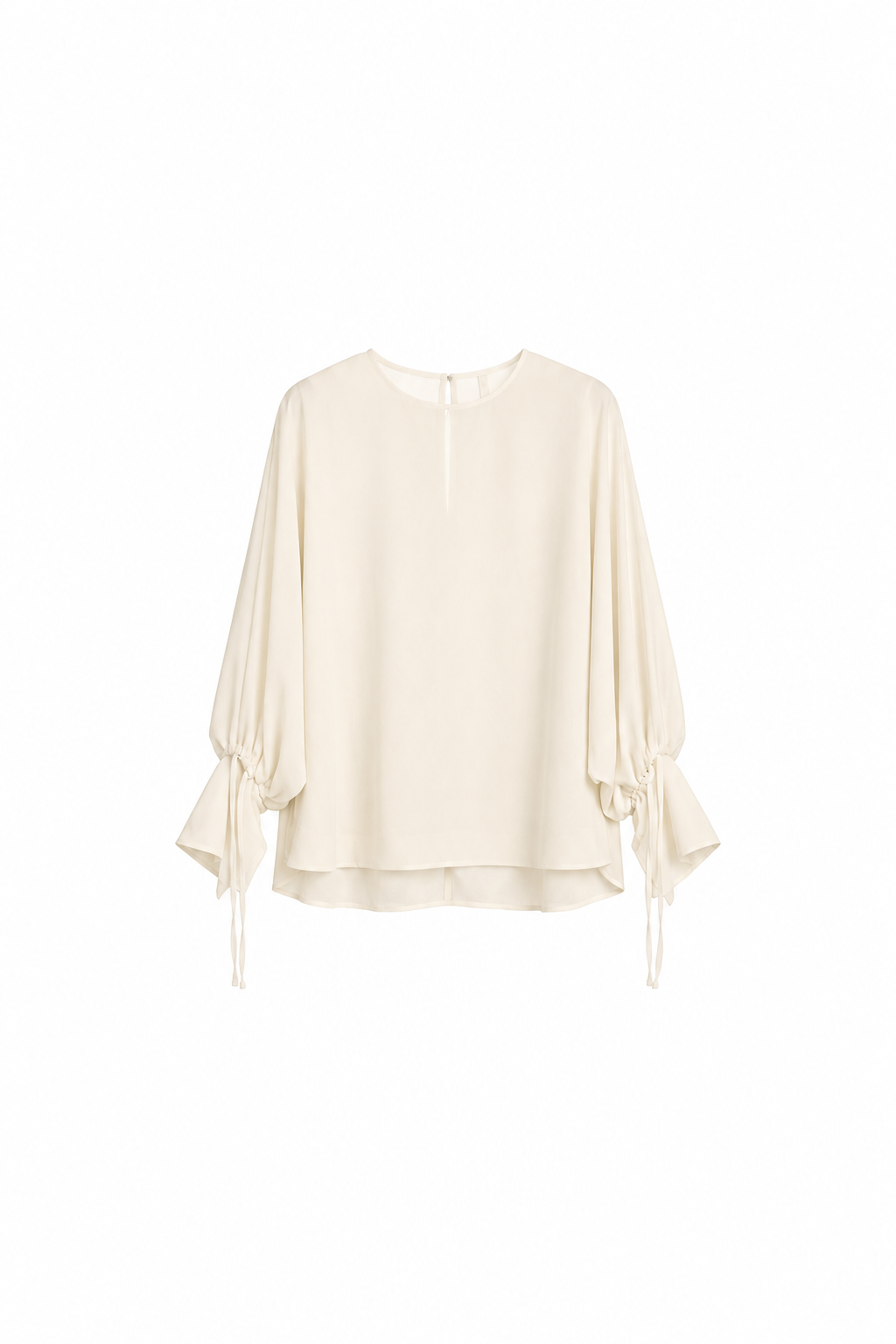 Drawstring Sleeve Blouse
