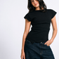 Draped Shoulder Top