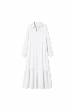 Buttoned Cuffs Dress