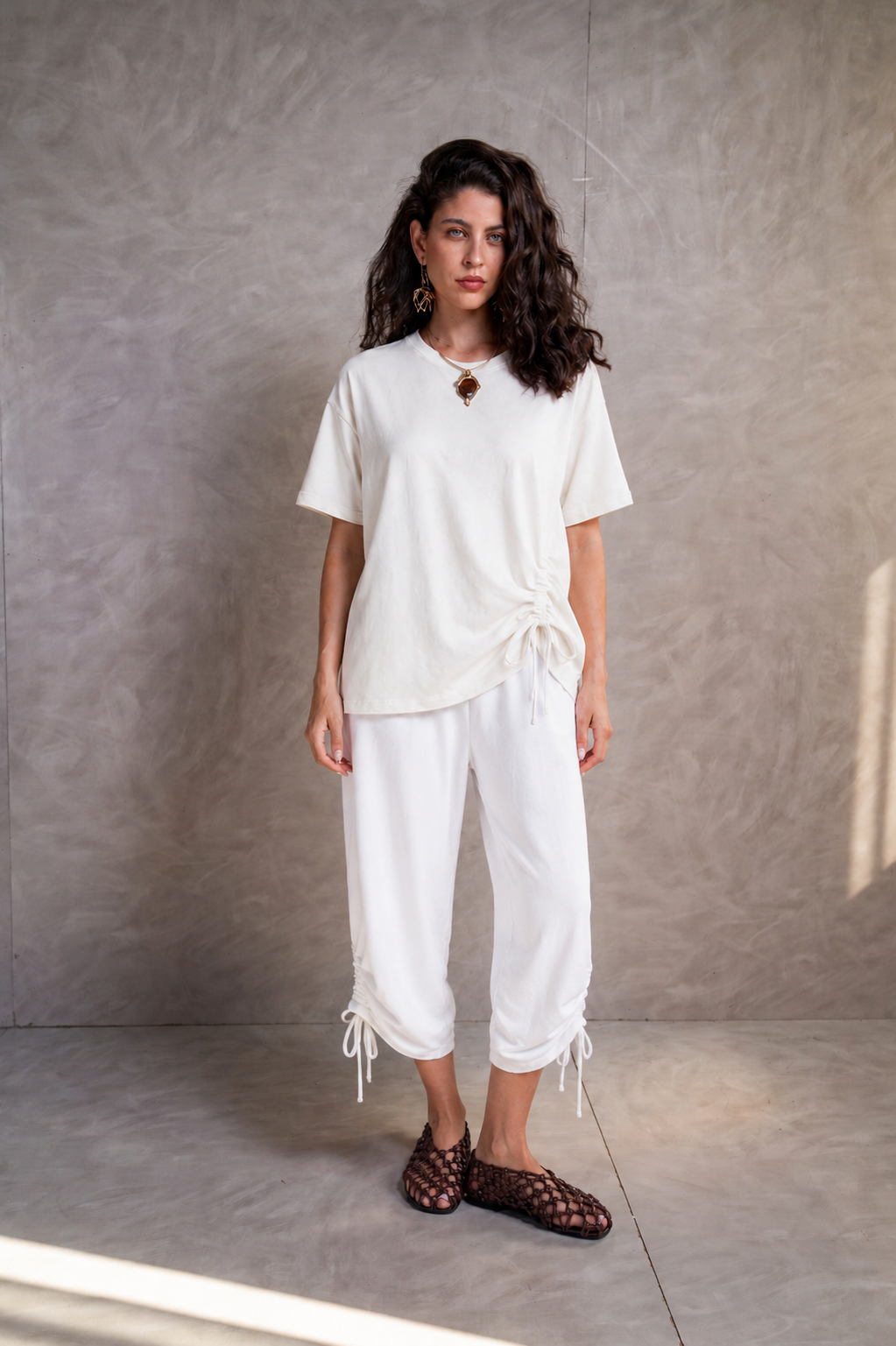 Ruched Hem Pants