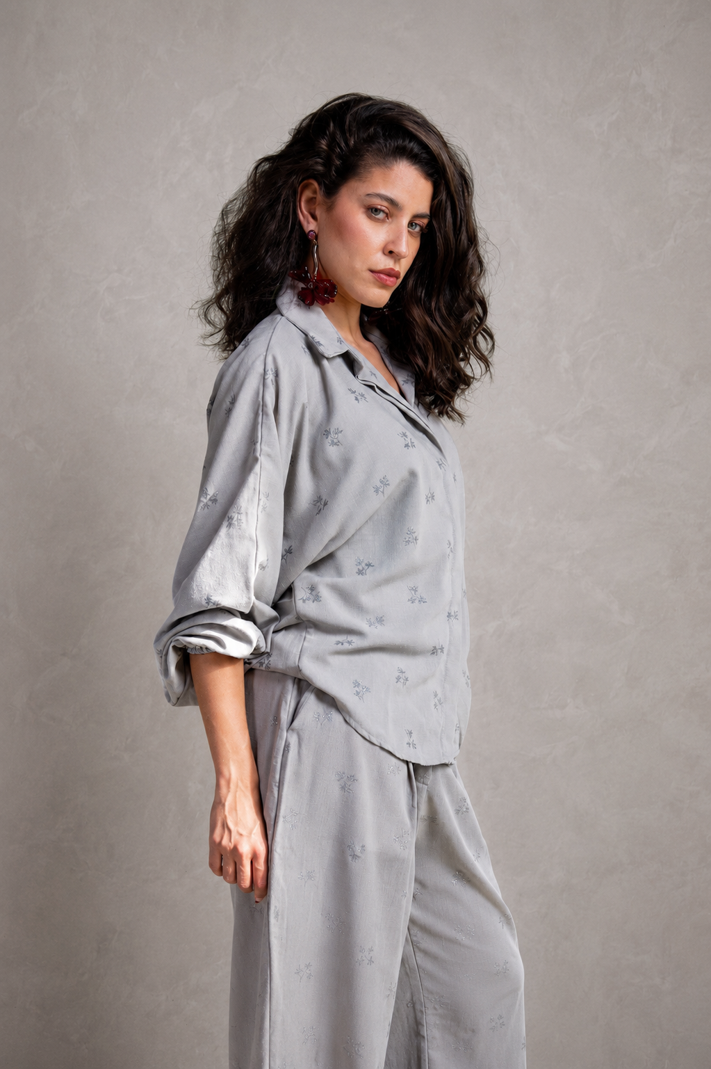 Embroidered Relaxed Shirt