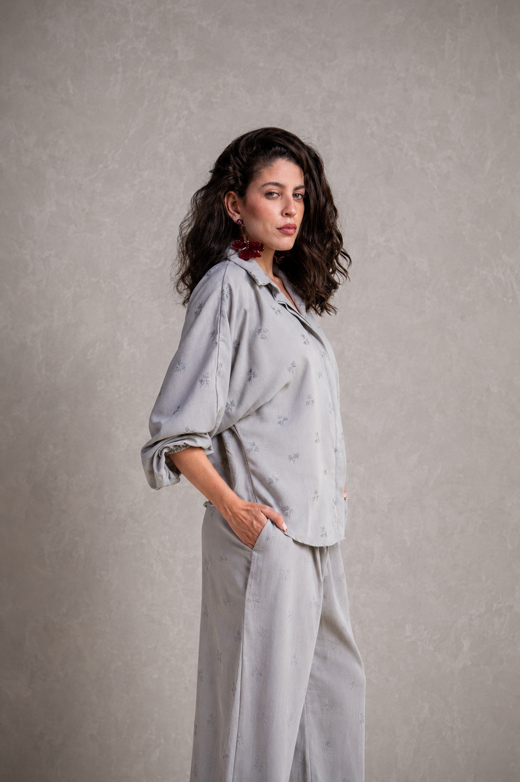 Embroidered Relaxed Shirt