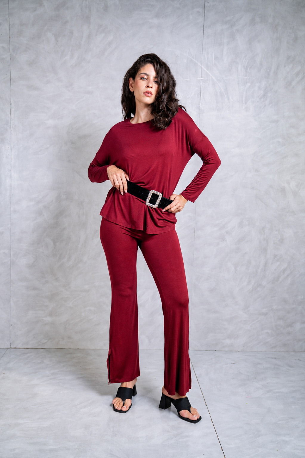 Regular Elastic Waist Pants