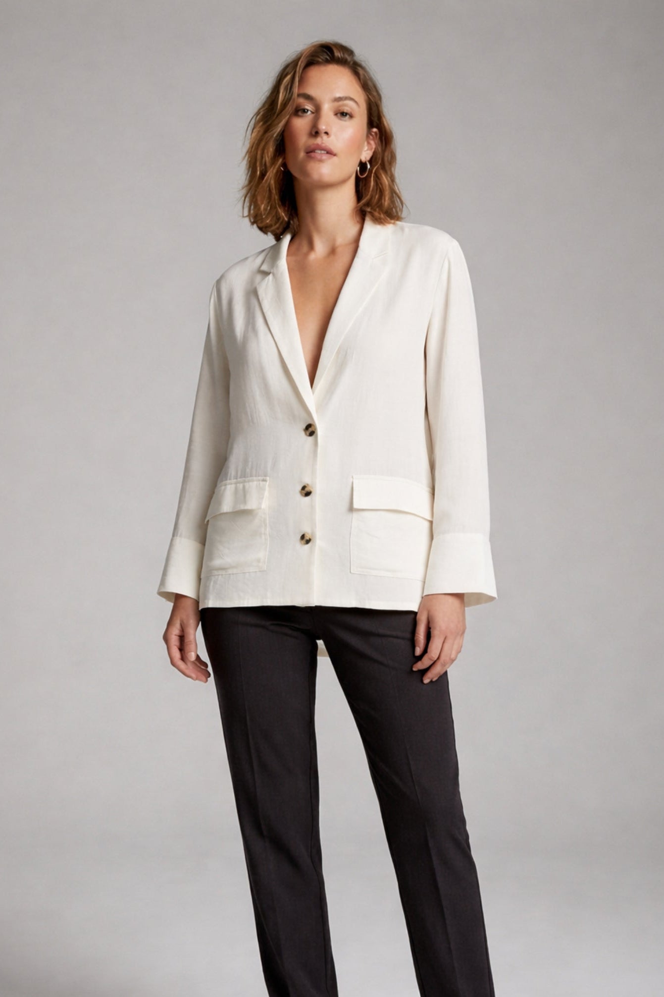 Relaxed Notch Collar Blazer