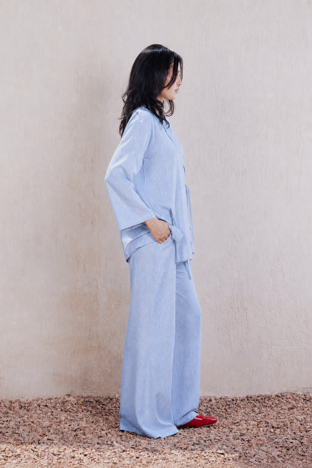 Side-Tie Wrap Kimono