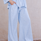 Buttoned Wide-Leg Pants