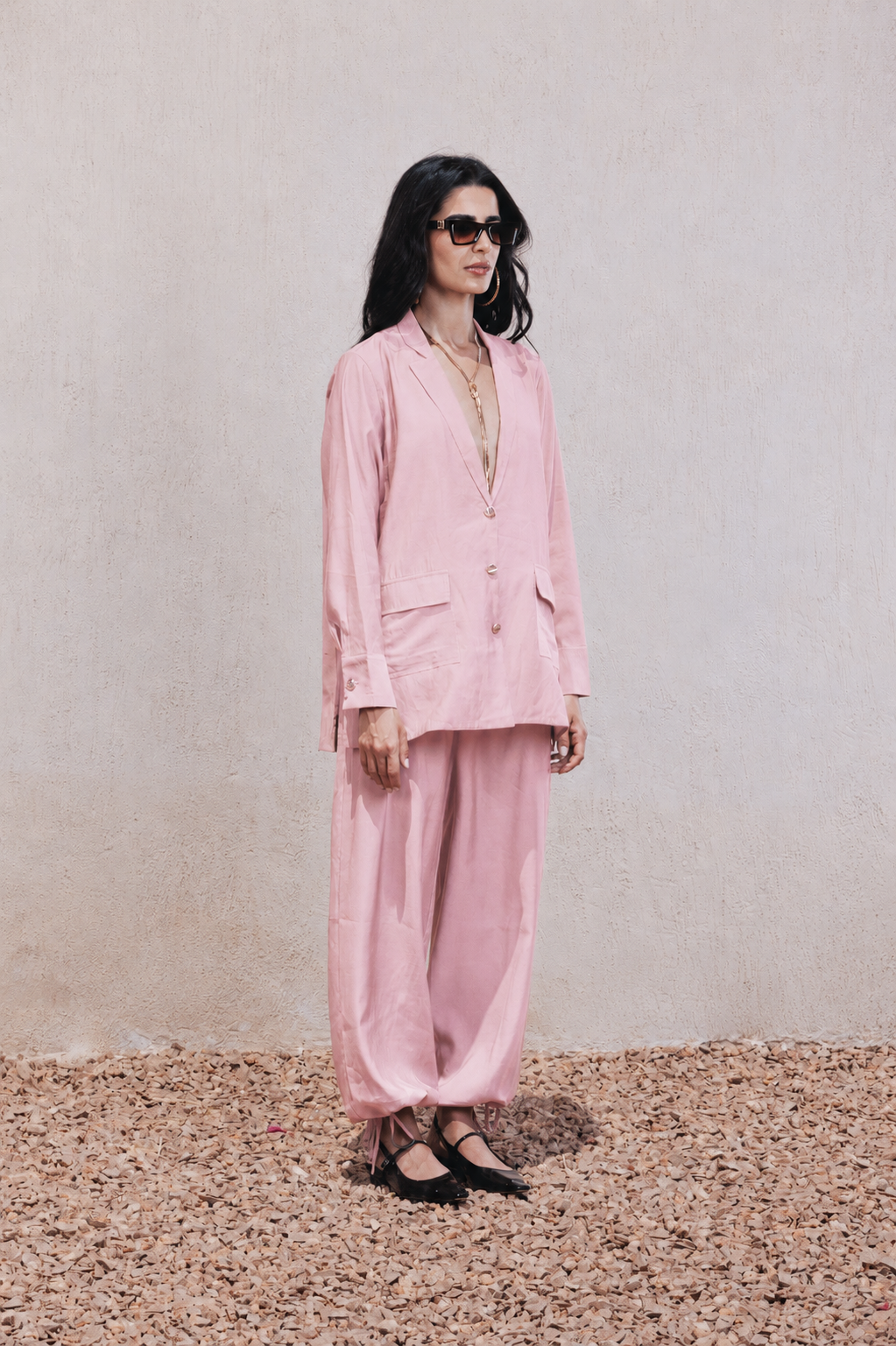Relaxed Notch Collar Blazer