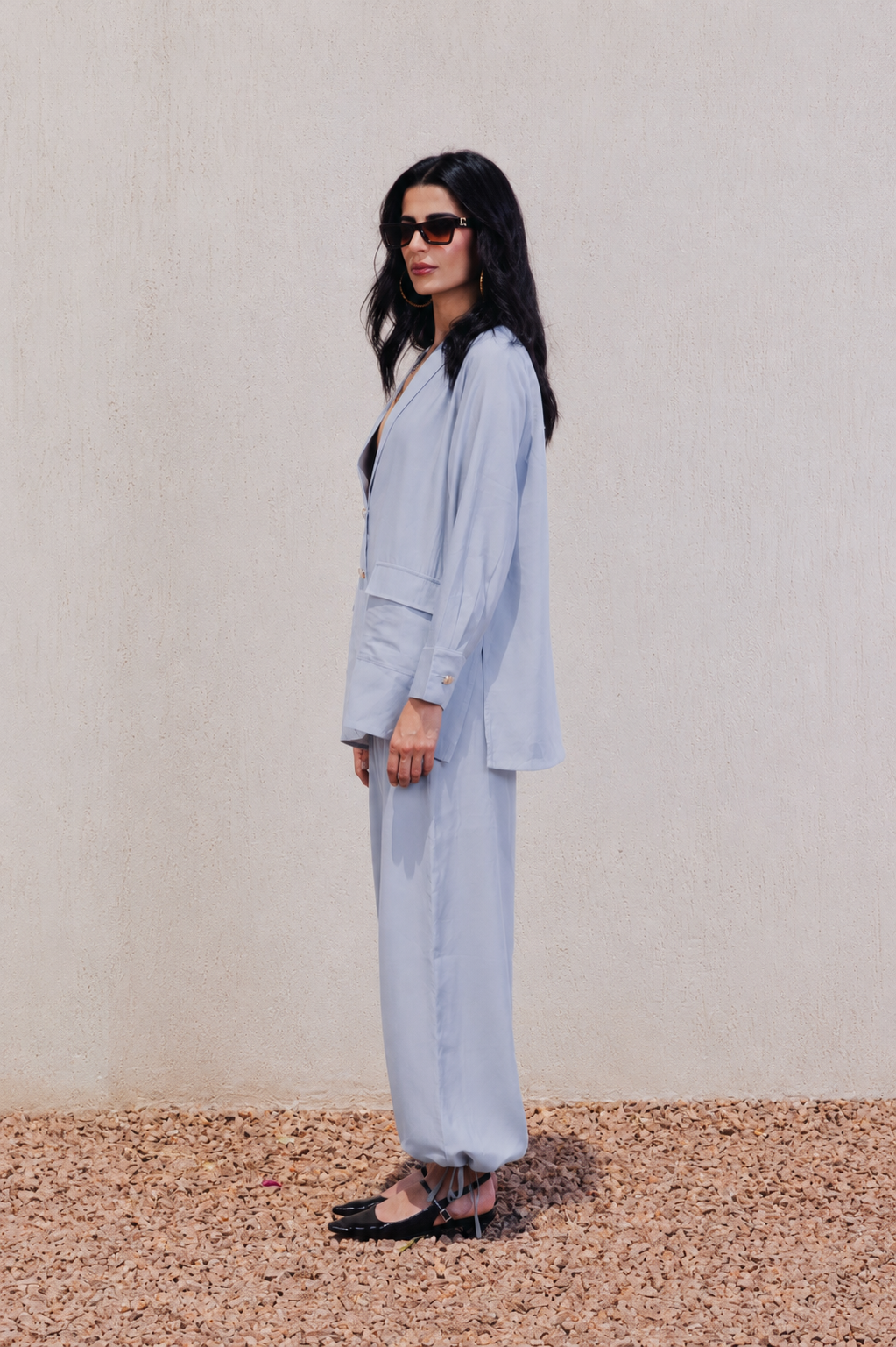Relaxed Notch Collar Blazer