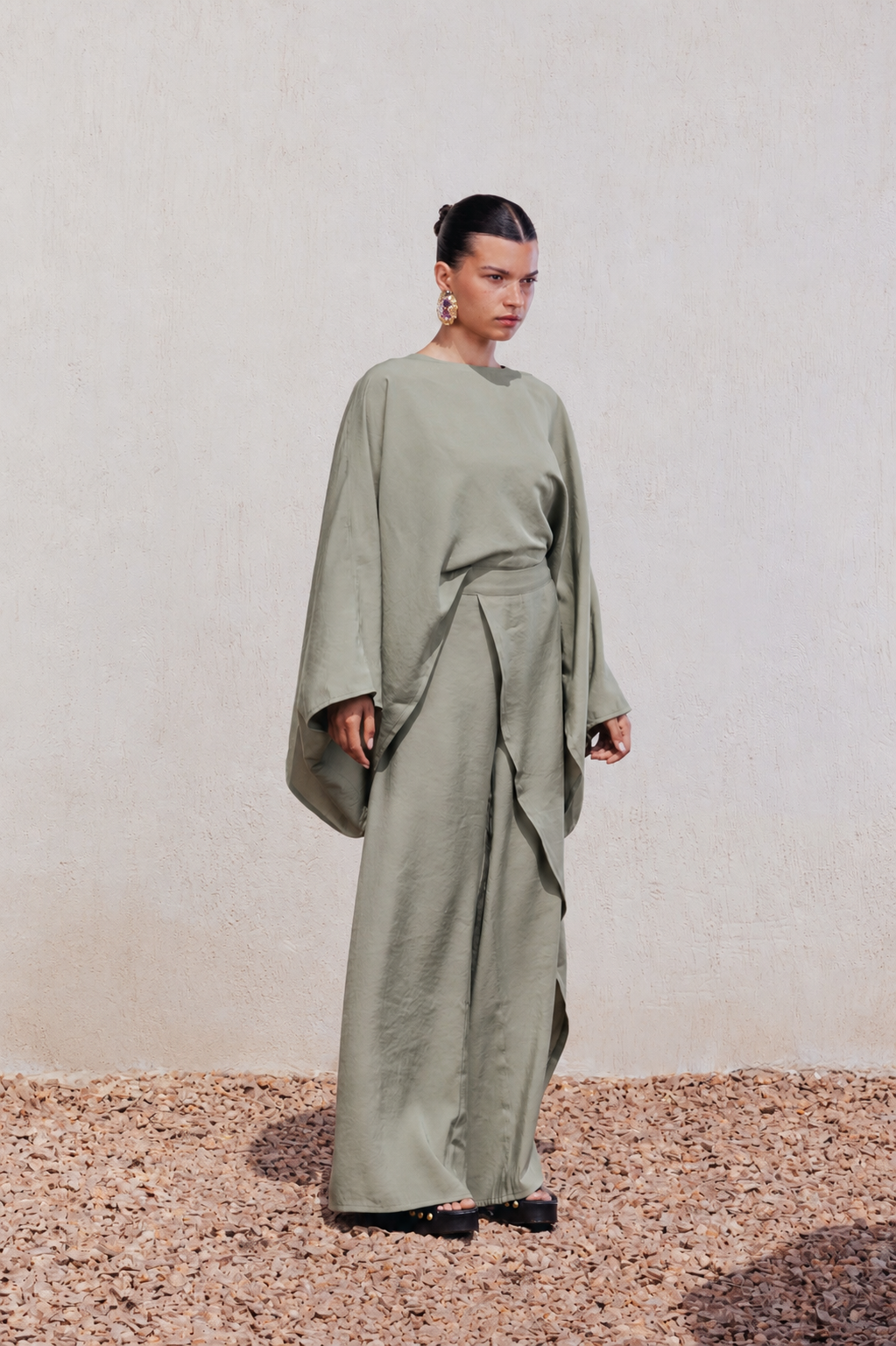 High-Rise Crossover Pants
