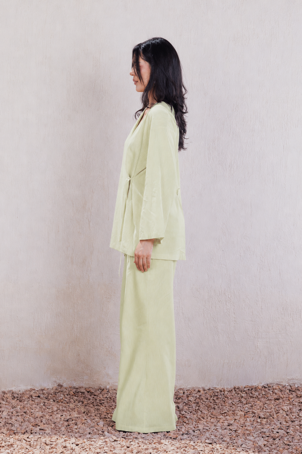 Side-Tie Wrap Kimono