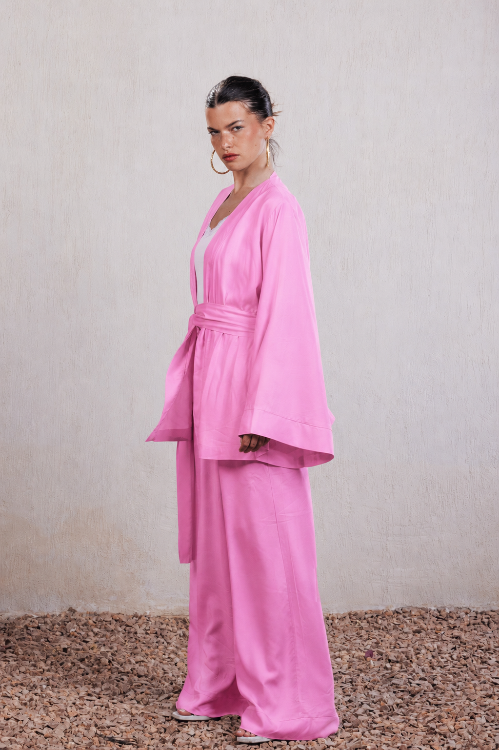 Fluid Wrap Blouse