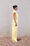 Wide-Leg Textured Pants