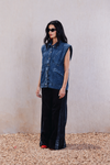 Washed Denim Vest