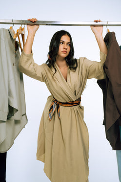 Draped Long Cardigan