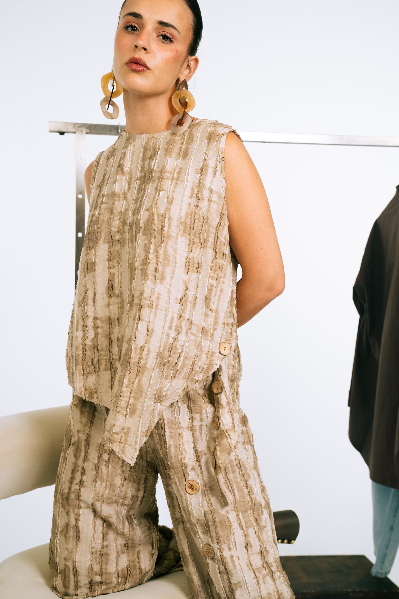 Textured Button Top
