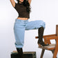 Washed Wide Jeans