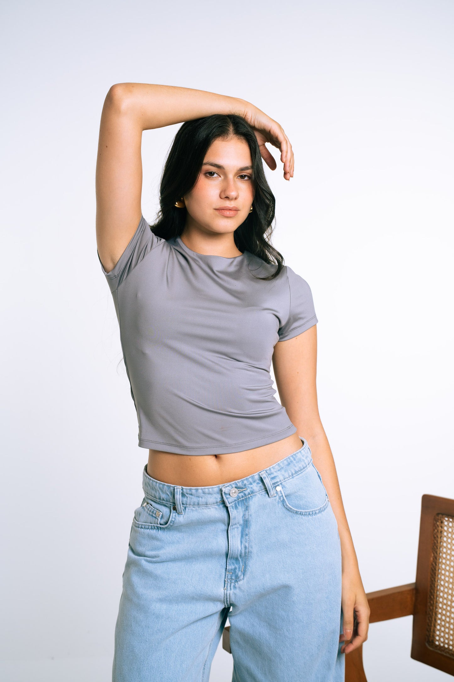 Washed Wide Jeans