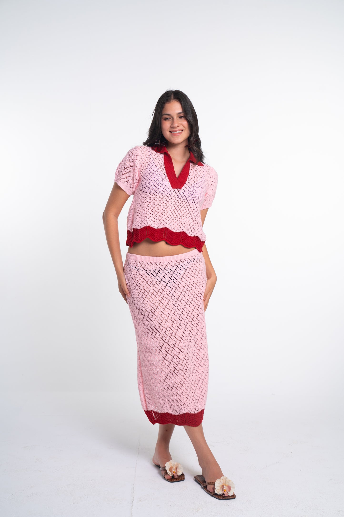 Crochet Polo Shirt