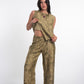 Textured Wide Pants