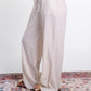 Textured Drawstring Pants