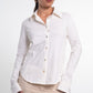 Fitted Cotton Buttoned Long Sleeve Shirt