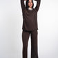 Wide Leg Viscose Front Seam Pants