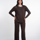 Wide Leg Viscose Front Seam Pants