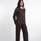 Wide Leg Viscose Front Seam Pants