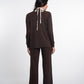 Wide Leg Viscose Front Seam Pants