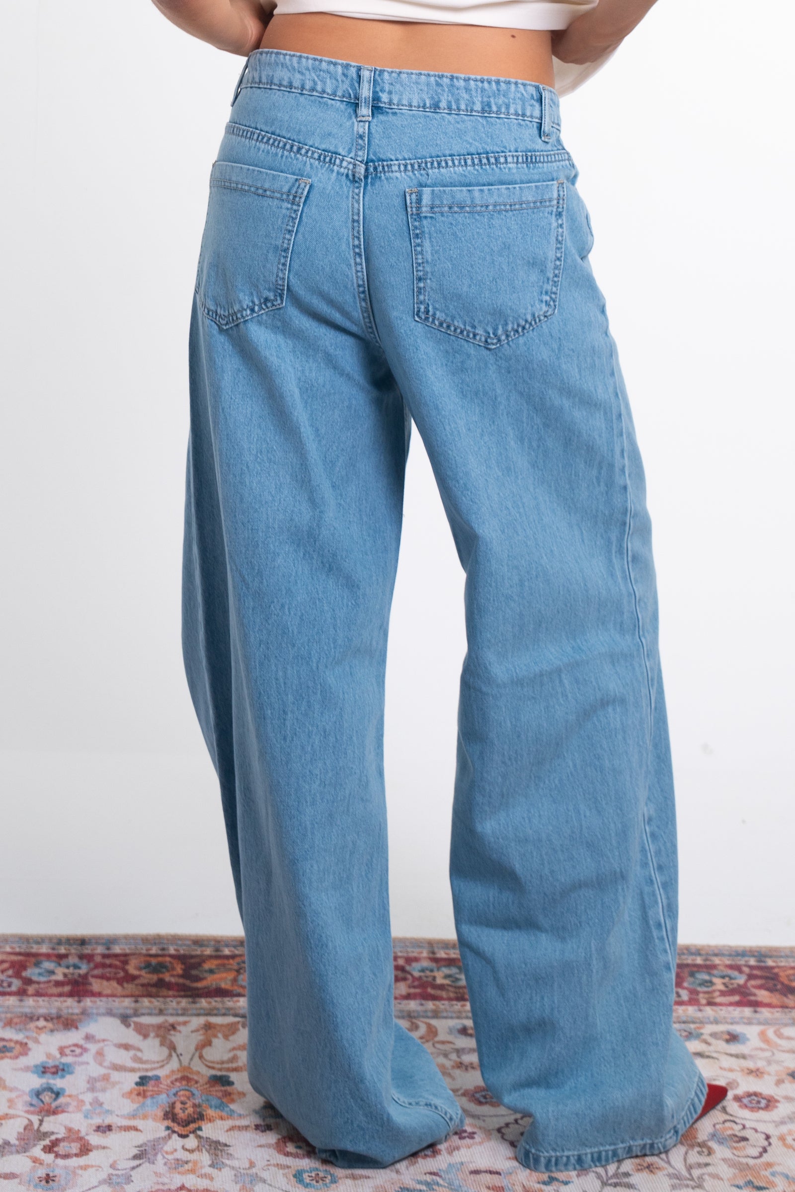 Wide Denim Pants