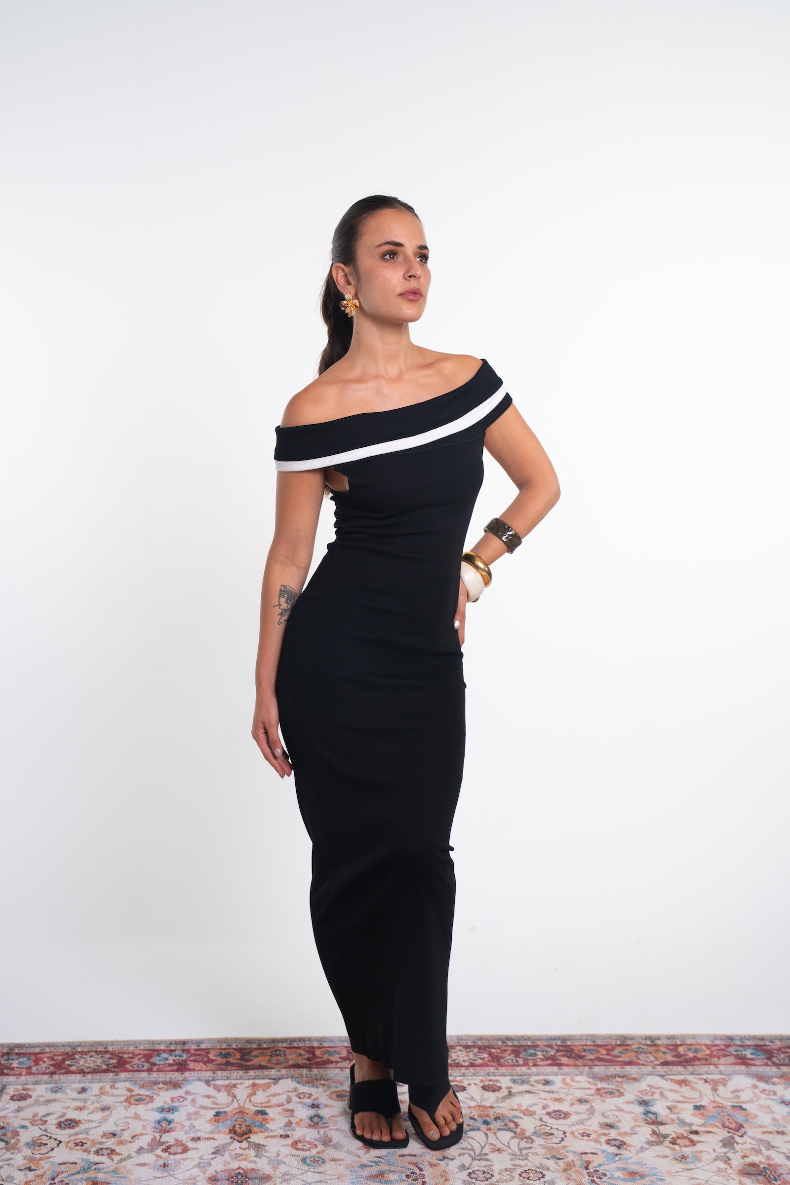 Ribbed Midi Dress