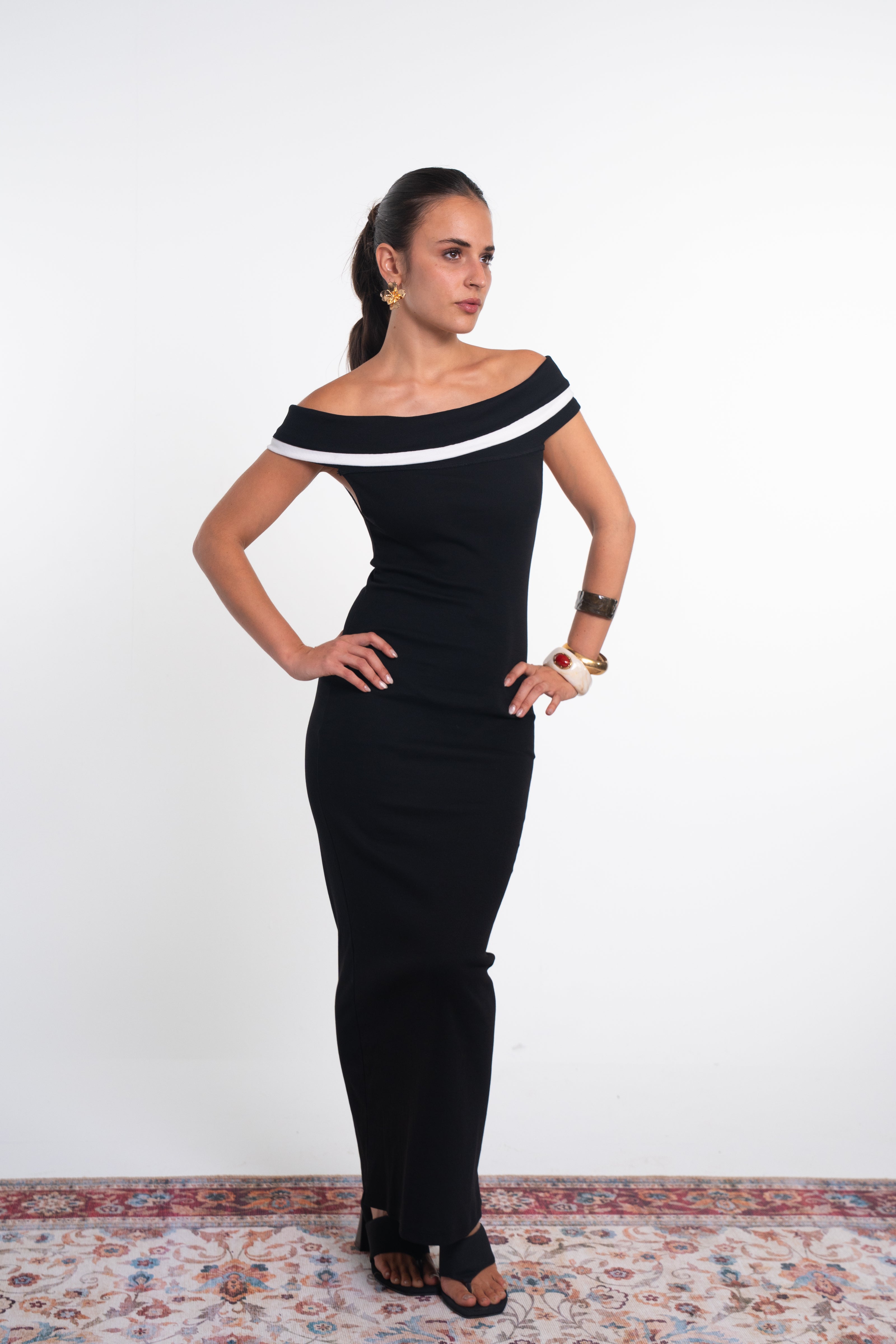 Ribbed Midi Dress