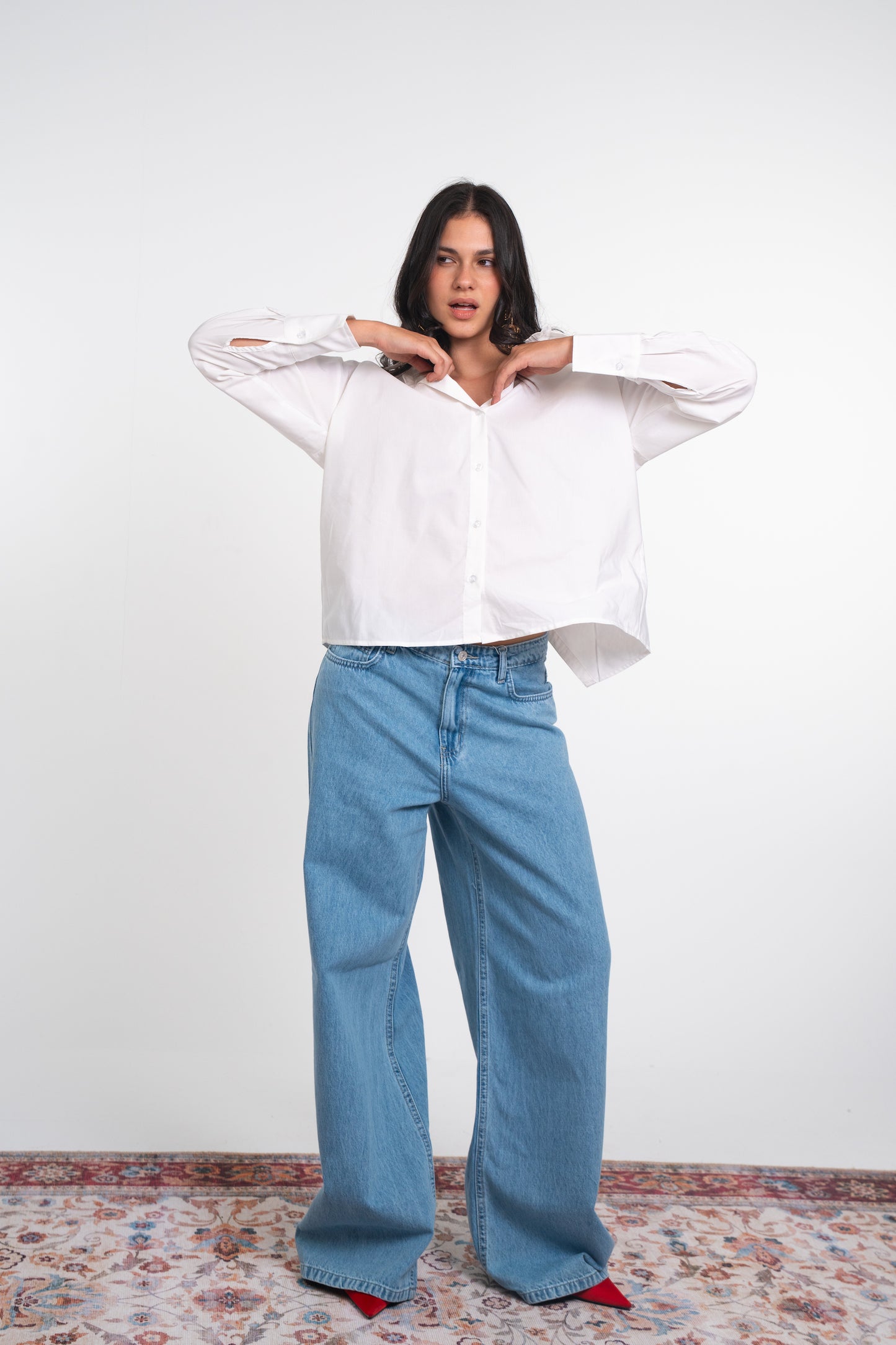 Asymmetric Tie Shirt