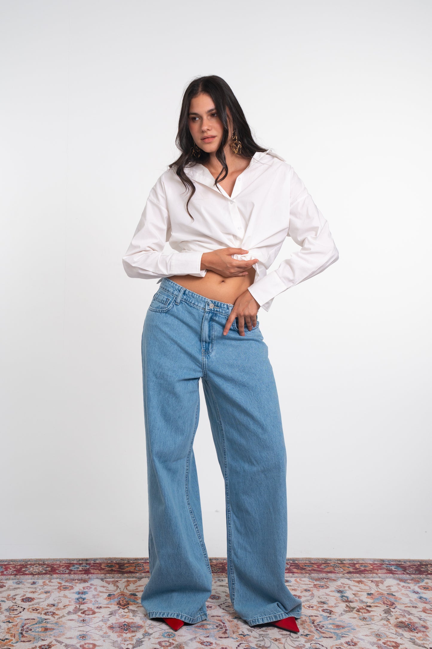 Asymmetric Tie Shirt