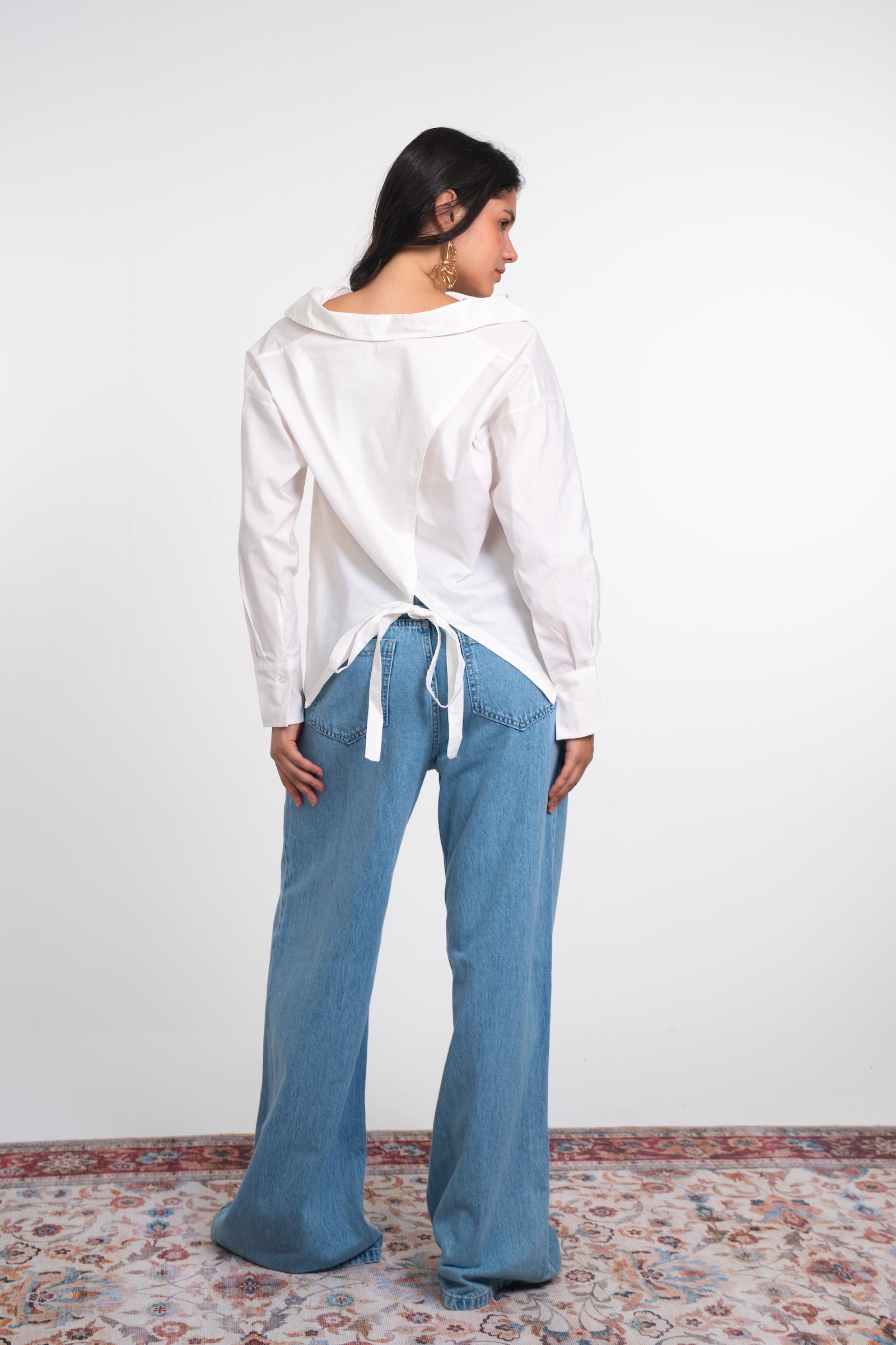 Asymmetric Tie Shirt