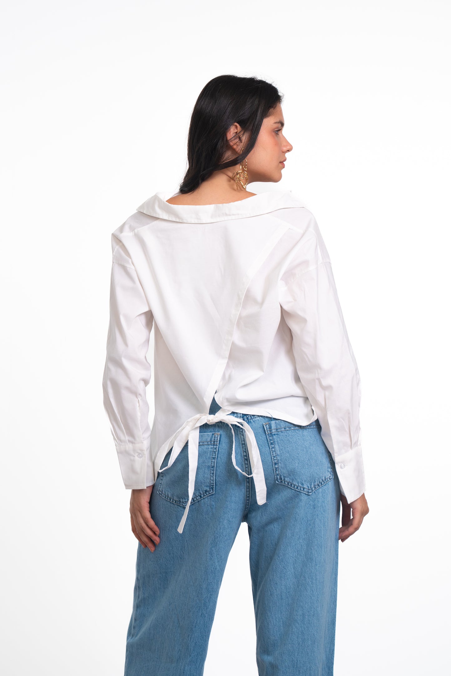 Asymmetric Tie Shirt
