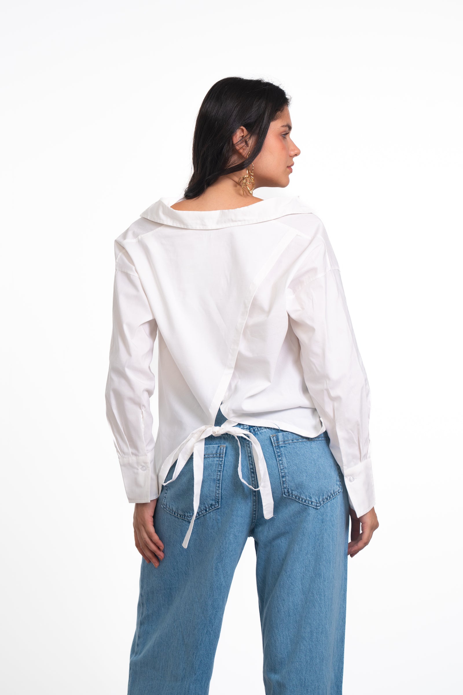 Asymmetric Tie Shirt