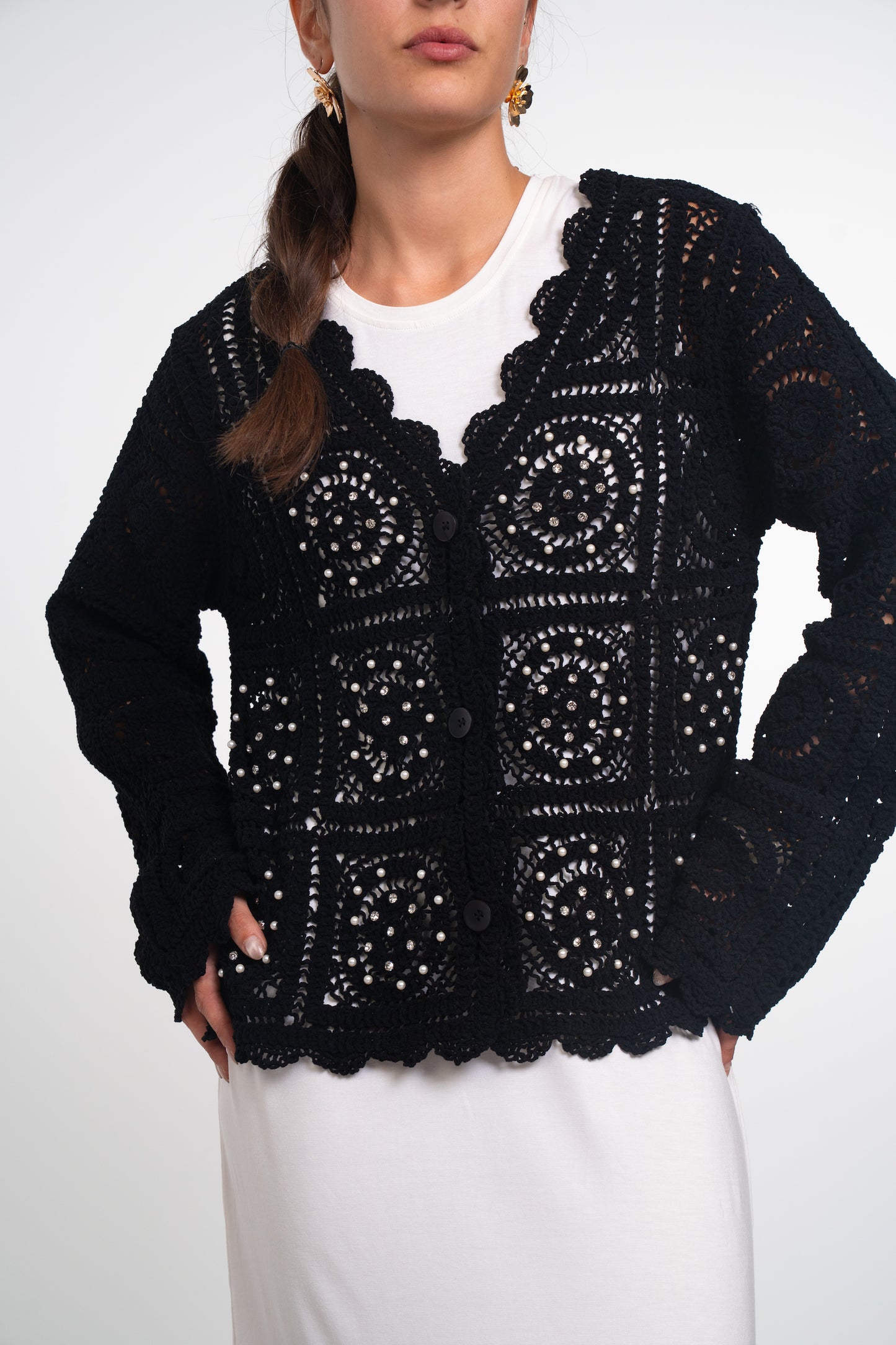 Crochet Granny Square Cardigan