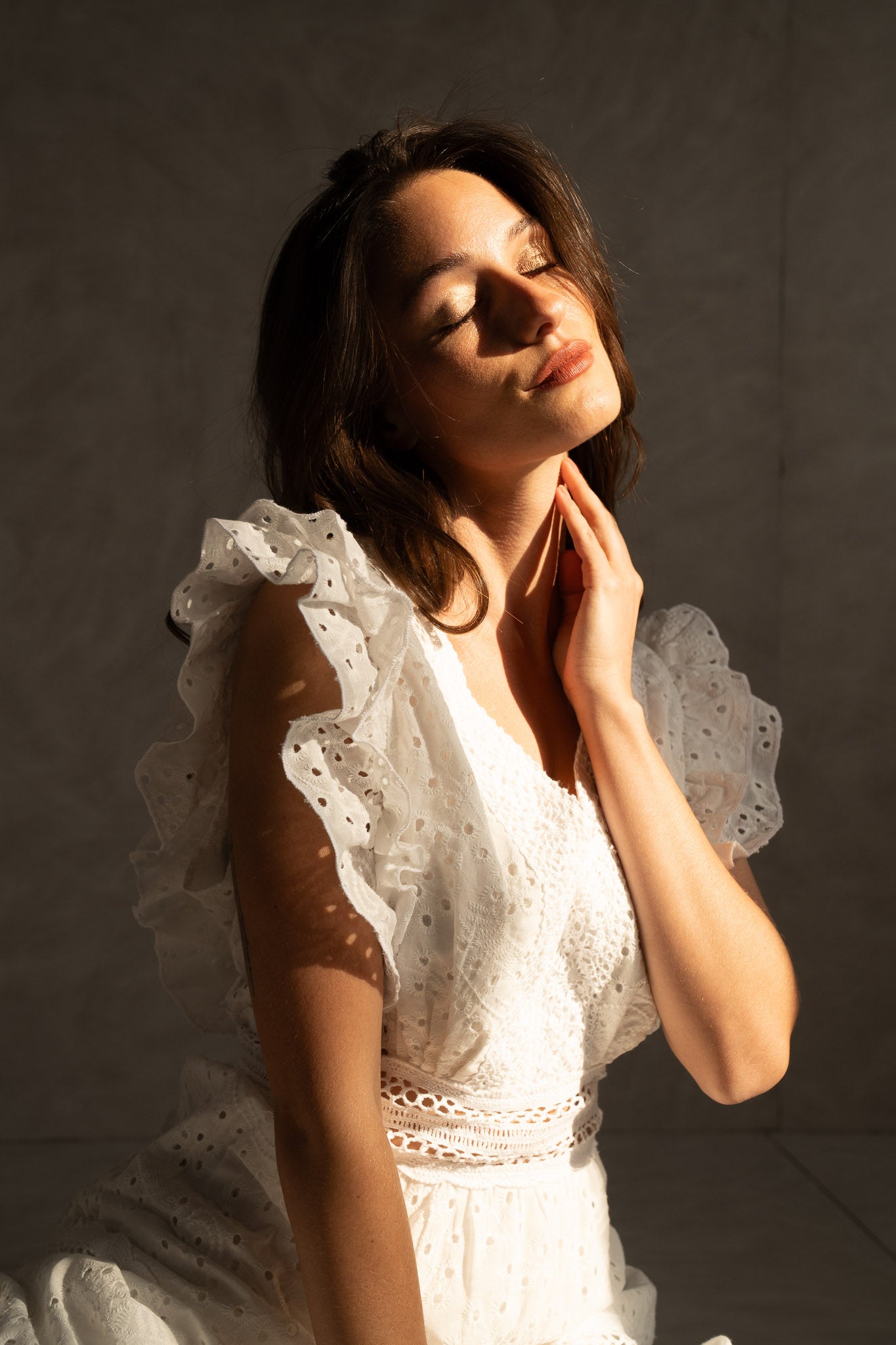 Broderie Tiered Dress