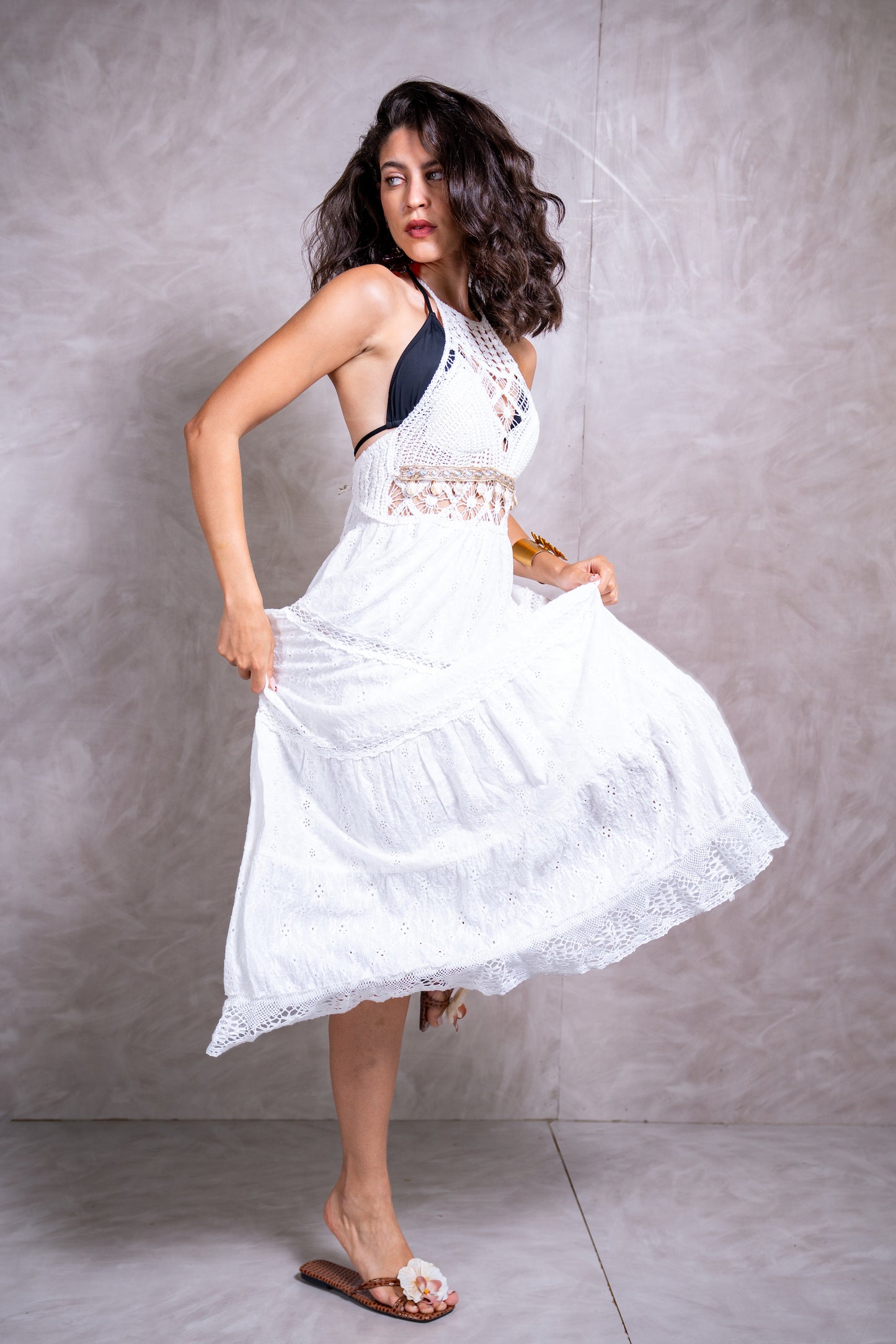 Crochet Maxi Beach Dress