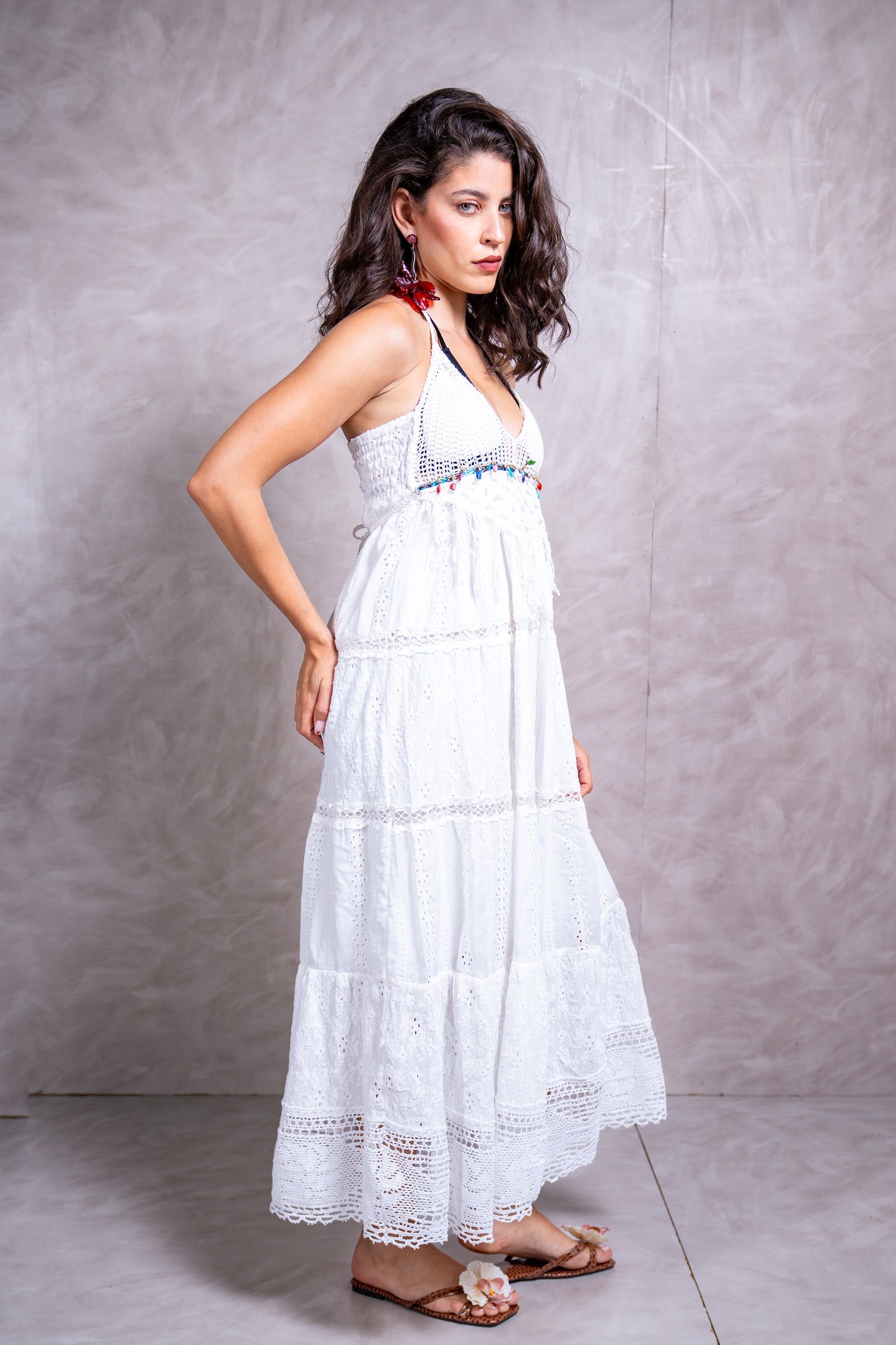 Crochet Maxi Beach Dress