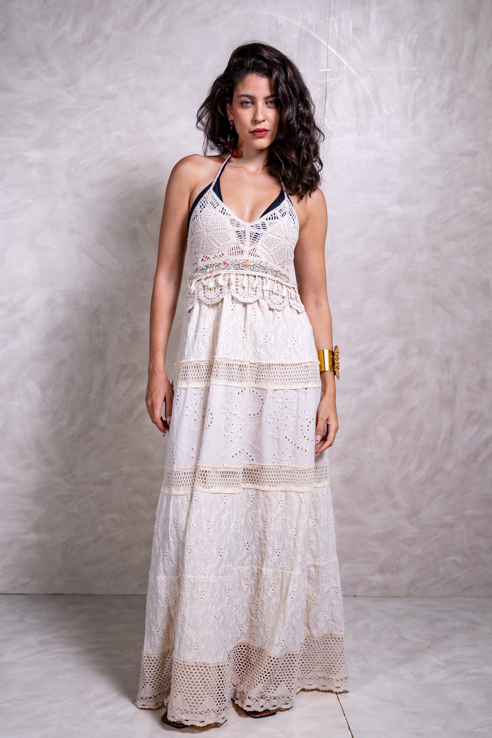 Crochet Maxi Beach Dress