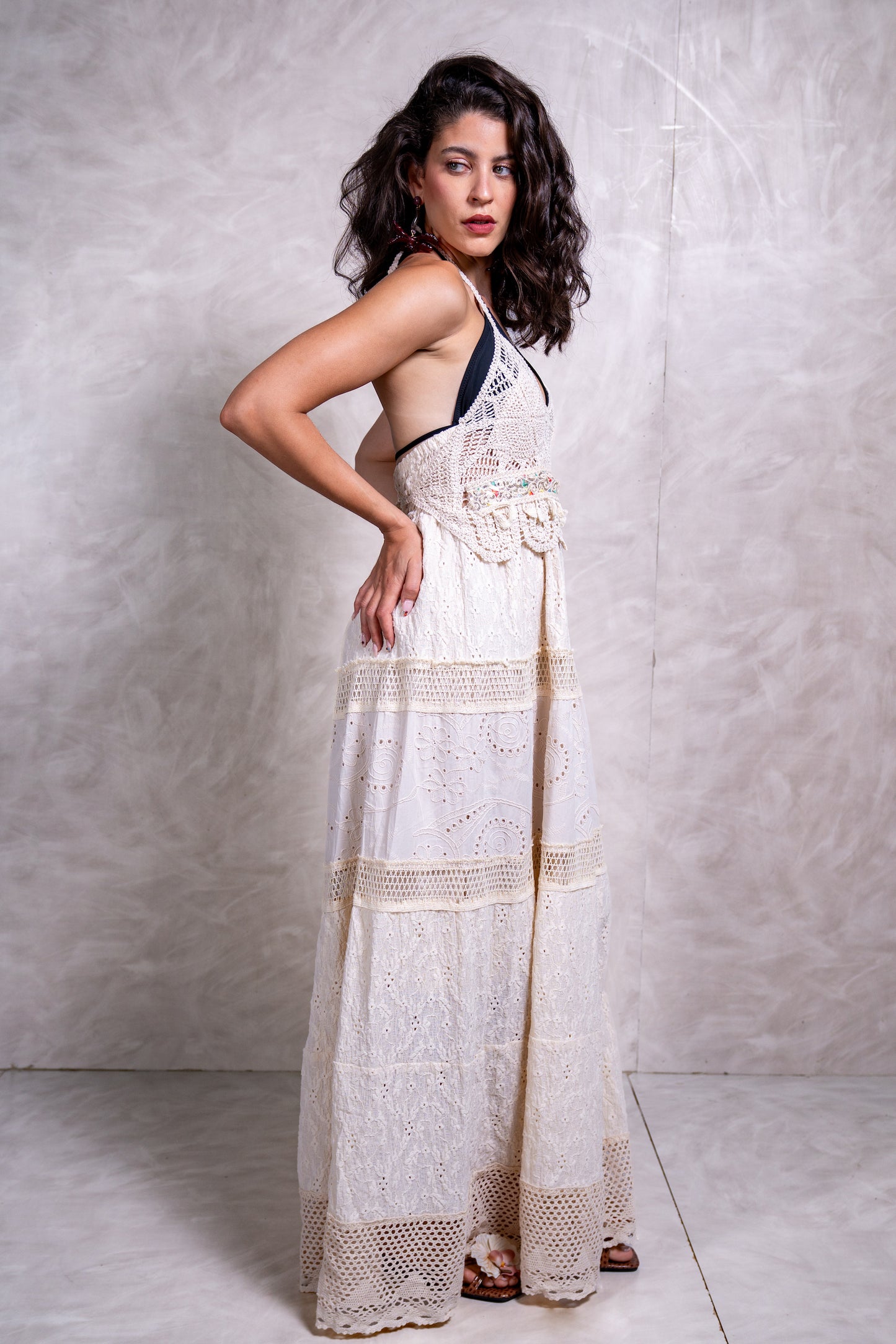 Crochet Maxi Beach Dress