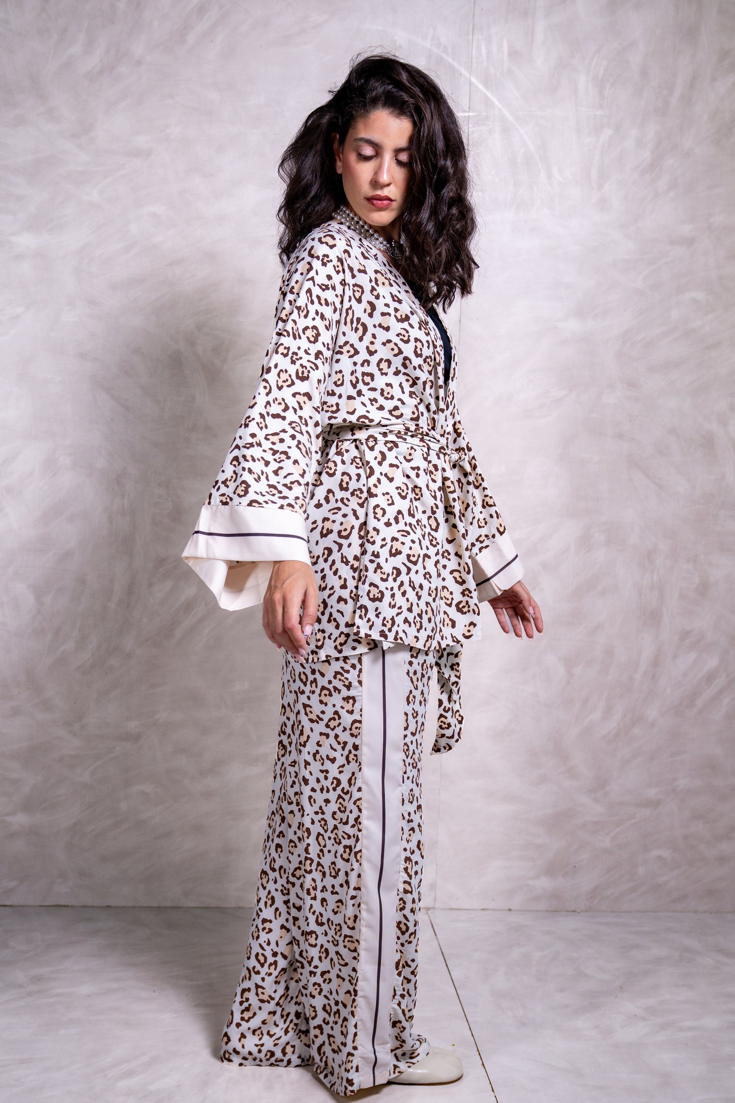 Leopard Print Kimono