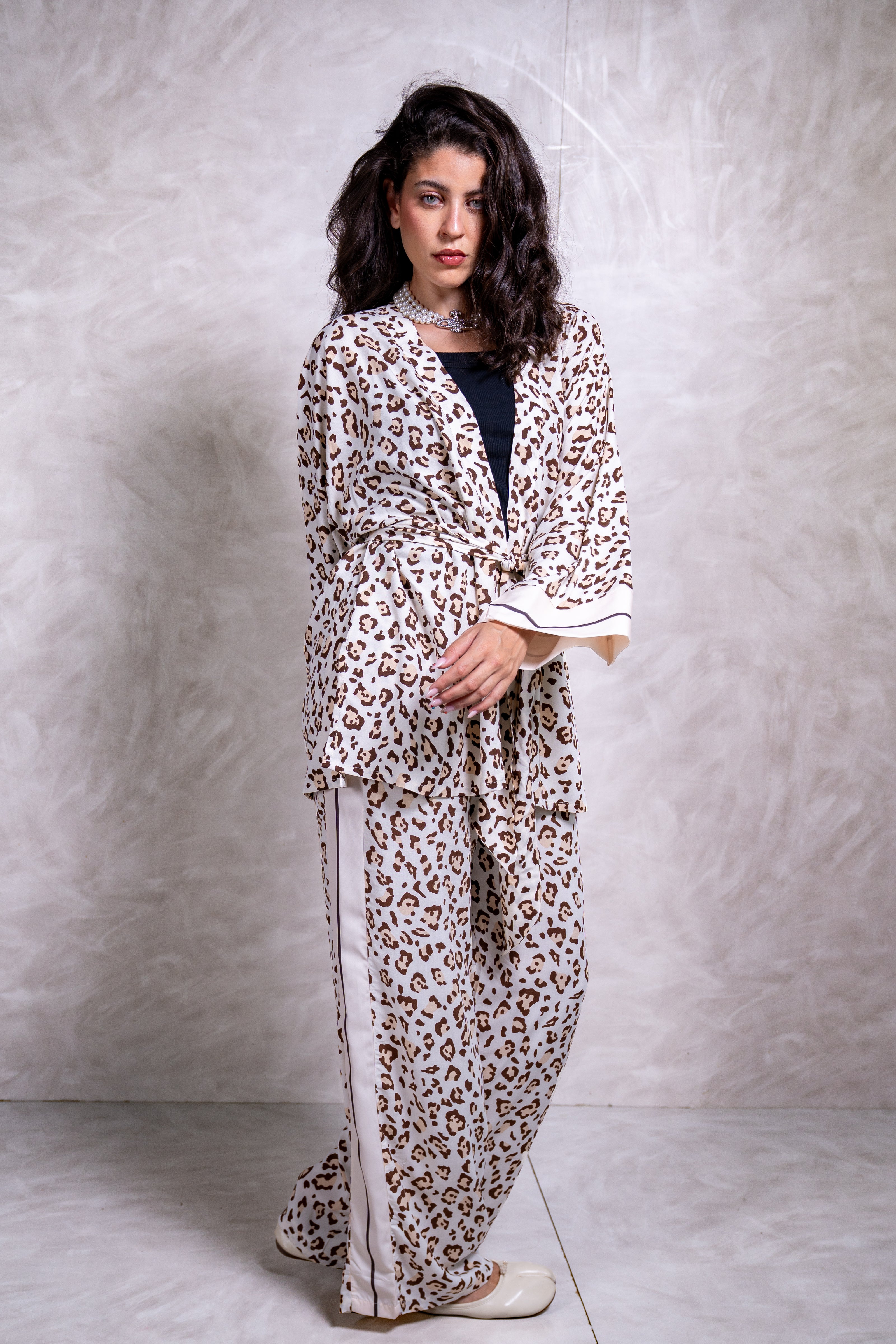 Leopard Wide Pants