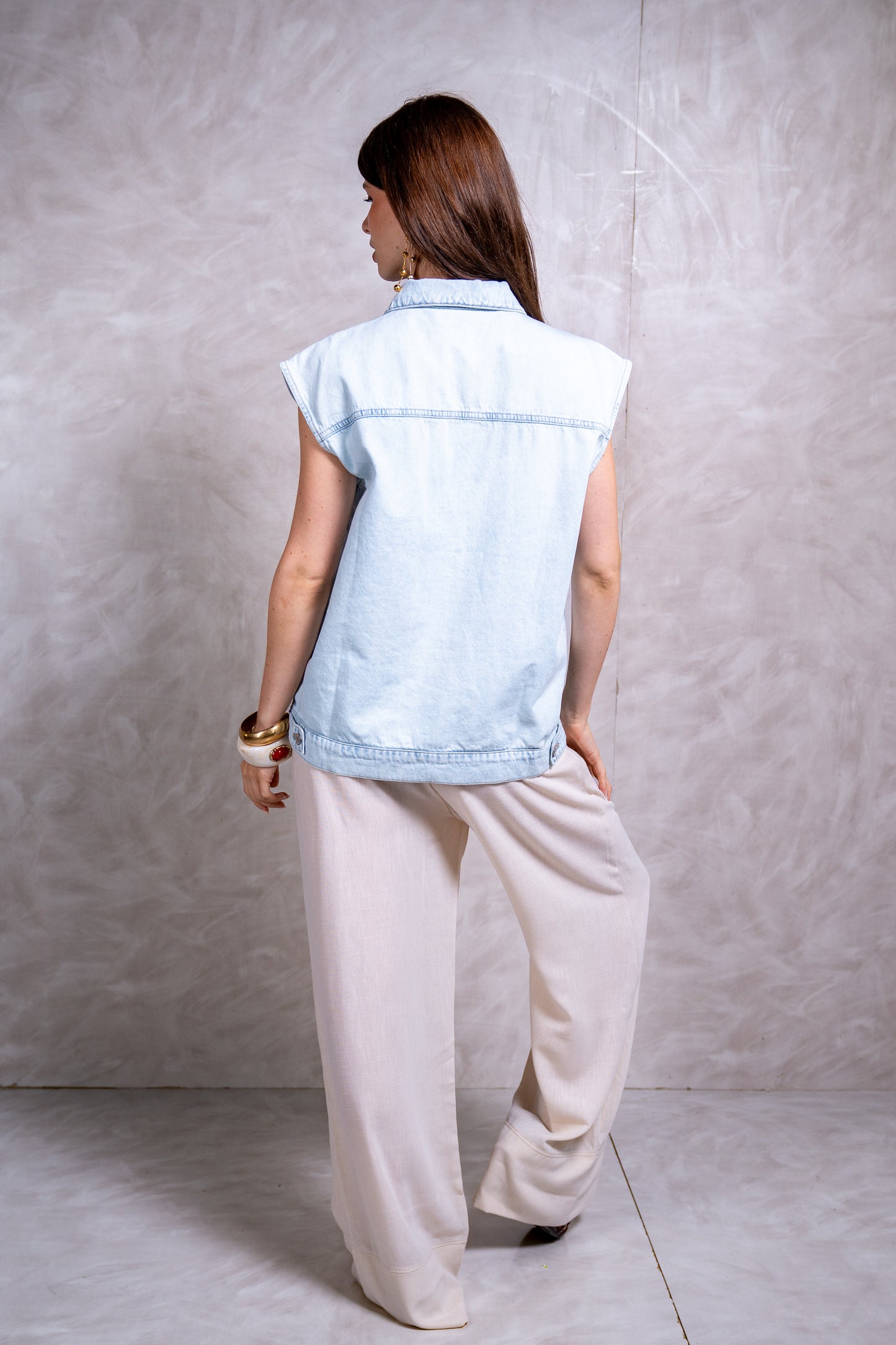 Light Denim Vest