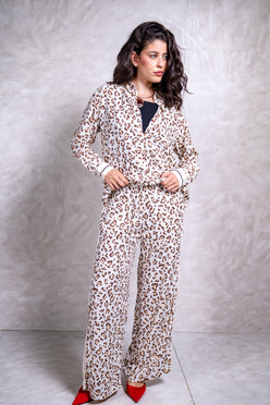 Leopard Wide Pants