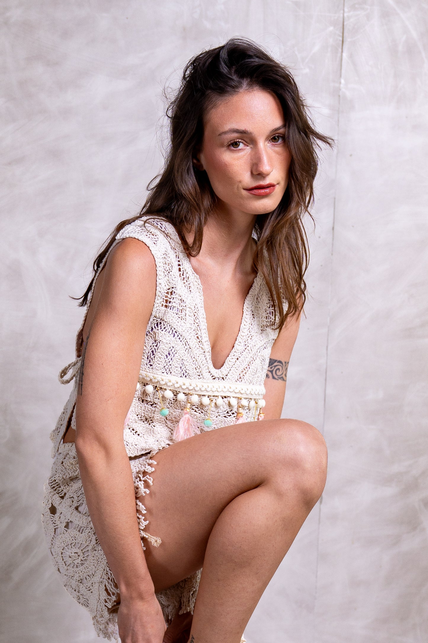 Crochet Beaded Beach Set