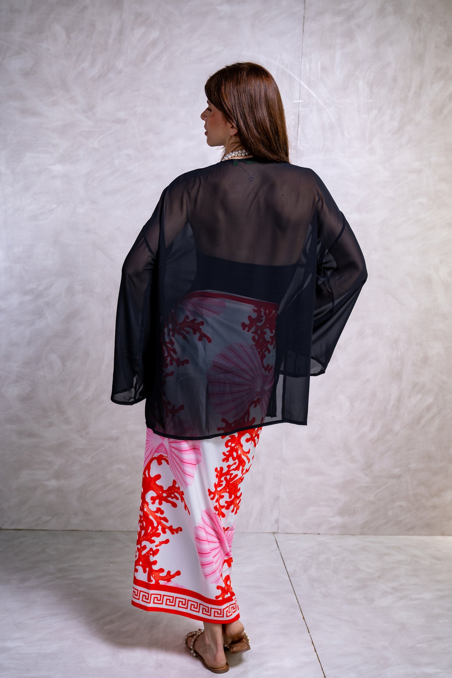 Draped Cover-up